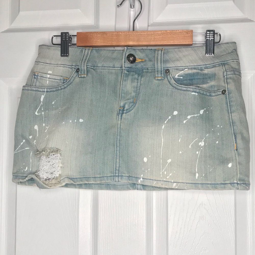 EUD - Refuge Light Demin Mini Skirt sz7